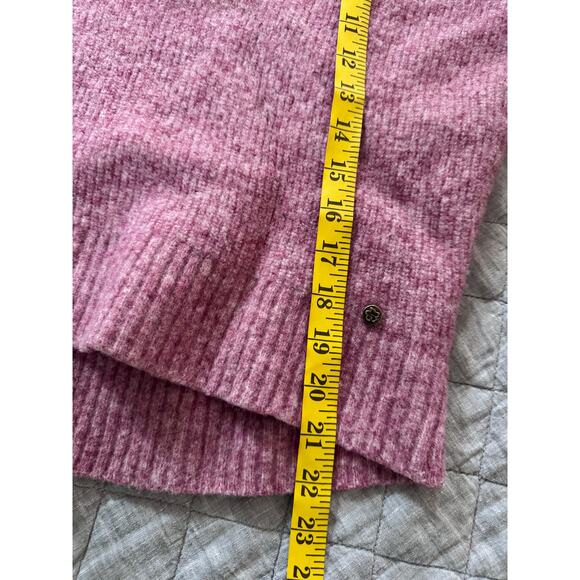 Ted Baker Cchloe Wool Blend Turtleneck Sweater Pink "Shrunk" Size 4 Women Small - Picture 8 of 8